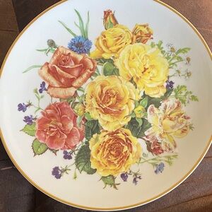 Floral Porcelain Dinner Plate